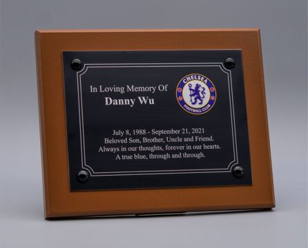 Aluminium Anodic Tree Plaque