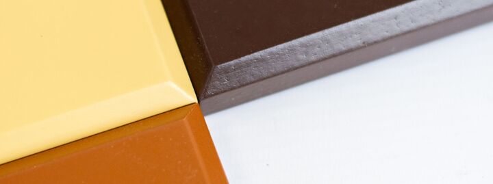Close up of three tricoya base colours