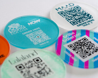 Table Number & QR Code Signs | Brunel Engraving UK