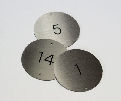 Stainless Steel Table Numbers