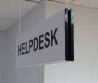 Slatz Help Desk Hanging Sign