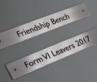 Steel com bench plaques