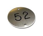 stainless steel table number 30mm dia