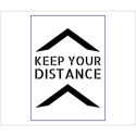Social Distancing Stencil   keep your distance