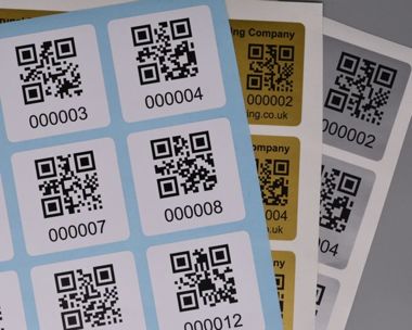 Qrs Code Labels Vinyl QR Code Labels - Brunel Engraving
