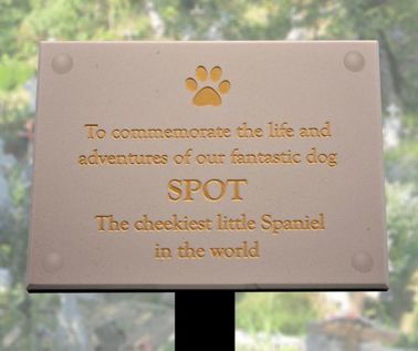 Sandstone Effect Memorial Tree Plaque