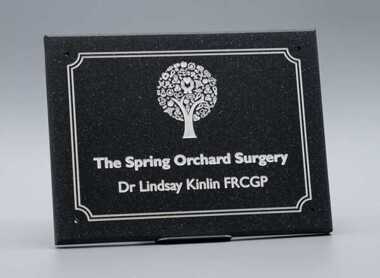 Quartz Effect Business Plaque