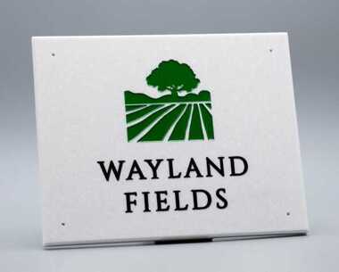 Marble Effect Business Plaque