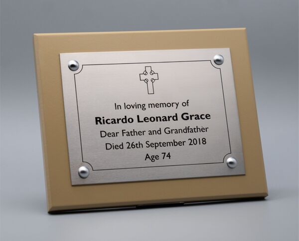 Occasion Vertical Rectangle Plaque with Base