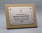 Etched Stainless Steel Memorial Tree Plaque
