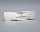 Etched Stainless Steel Commemorative Bench Plaque 1