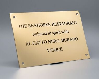 Brass Nameplate
