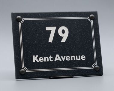 Quartz Effect House Sign