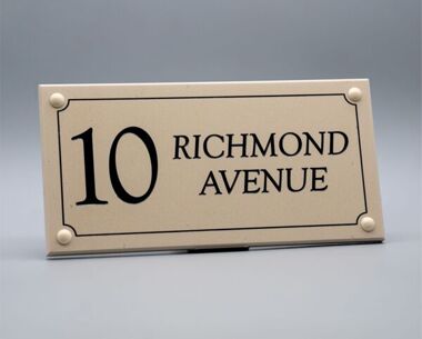Sandstone Effect House Sign