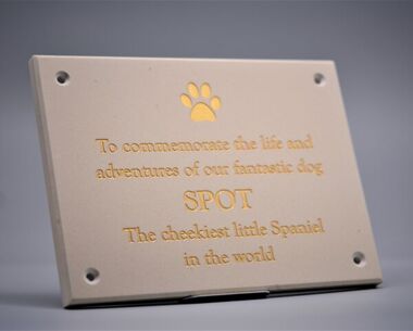 Sandstone Effect Memorial Wall Plaque