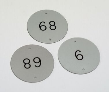 Aluminium Table Numbers - 50mm