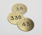 Brass table number 50mm (2)