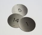 Stainless steel table number 50mm diameter (2)