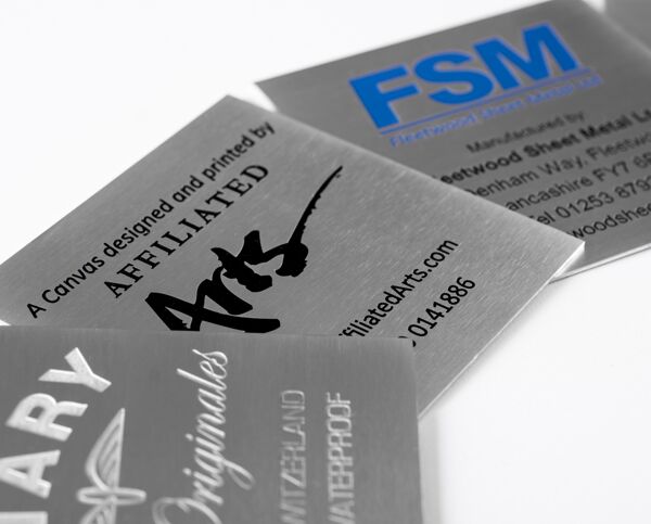 Steal Labels Etched Stainless Steel ID Labels 85mm x 85mm - Brunel Engraving
