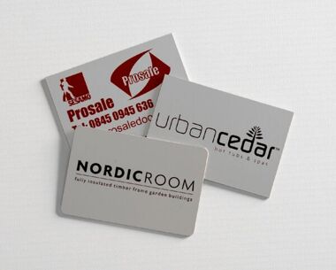 Aluminium Anodic Labels 75mm x 50mm
