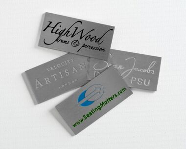 Etched Stainless Steel Labels 50mm x 25mm