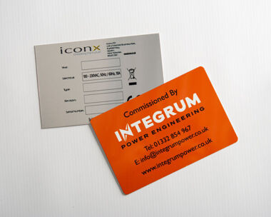 Aluminium Dye Sub Labels 150mm x 100mm