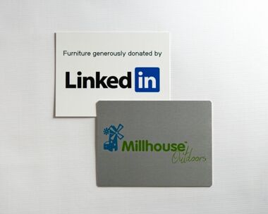 Aluminium Dye Sub Labels 200mm x 150mm