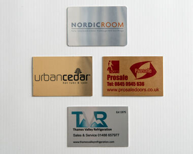 Aluminium Dye Sub Labels 75mm x 50mm