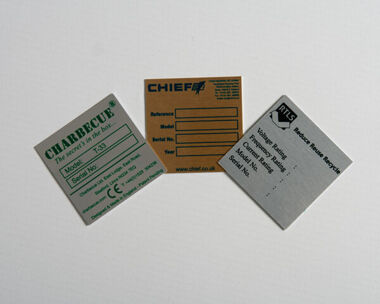 Aluminium Dye Sub Labels 50mm x 50mm
