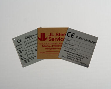 Aluminium Dye Sub Labels 85mm x 85mm
