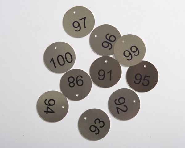 Stainless Steel Valve Tags 50mm 1