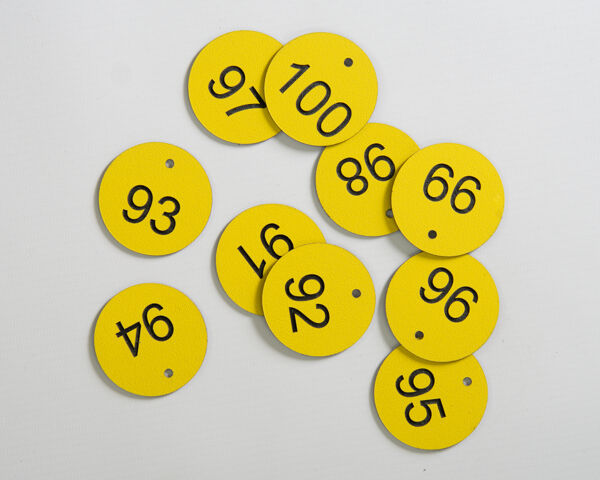 Textured Acrylicl Valve Tags 50mm 1