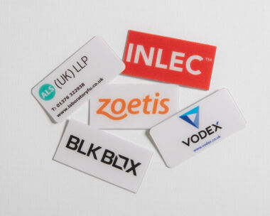 Anti Scratch PVC Labels 50mm x 25mm