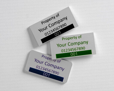 Aluminium Anodic Labels Type 2 50mm x 25mm