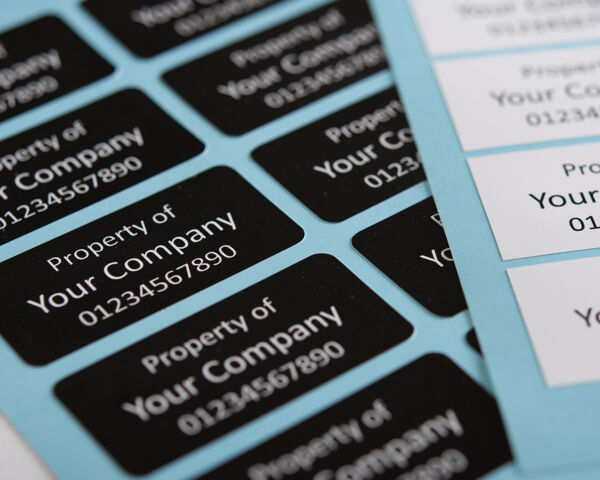 Type 1 Label S/A Vinyl Asset Labels Type 1 38mm x 20mm - Brunel Engraving