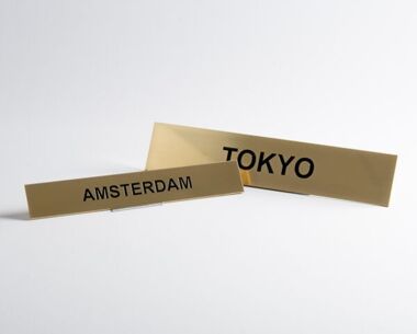 Brass Clock Signs