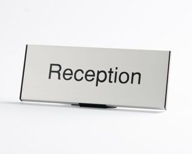 Aluminium Desk Sign