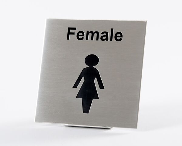 St Steel Female Picture Sign
