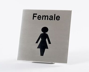 St/Steel Female Sign