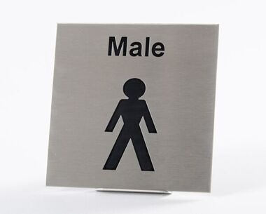 St/Steel Male Sign