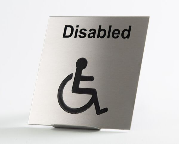 St Steel Disabled Picture Sign