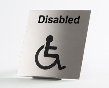 St/Steel Disabled Sign