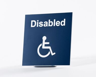 Acrylic Picture Sign - Disabled