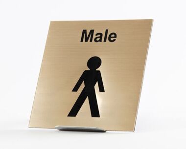 Acrylic Picture Sign - Male