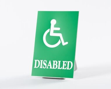 Acrylic Picture Sign - Disabled