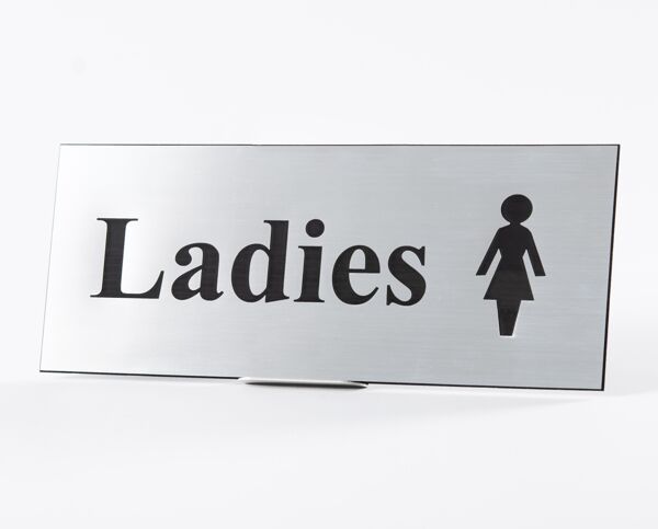 Acrylic Picture Sign   Ladies Wide