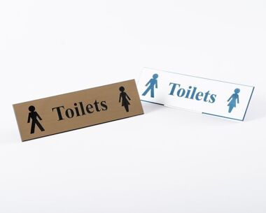 Acrylic Picture Sign - Toilets