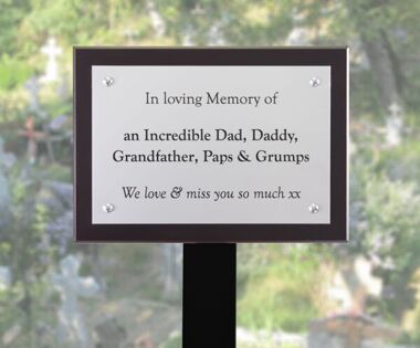 Aluminium Memorial Tree Plaque