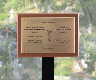 Brass Memorial Tree Plaque