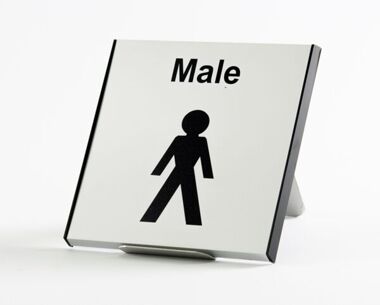 Aluminium Male Sign